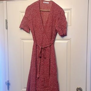 Reformation Red Midi Dress